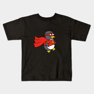 Superhero Penguin Kids T-Shirt